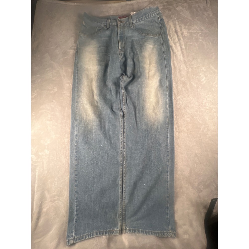 Levis 569 Loose Straight Fit Jeans Light Wash‎ Blue Denim 34x34 00569-0573 Mens